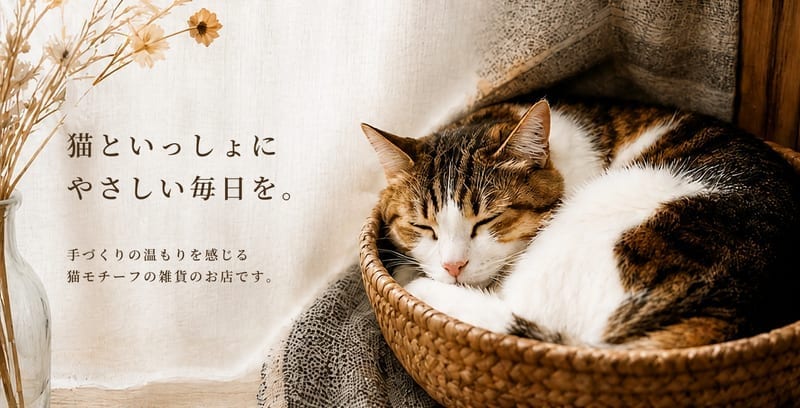 猫雑貨ショップの制作実績